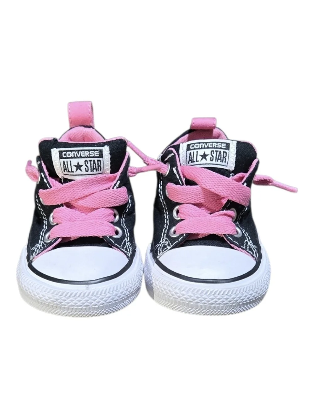 Converse Chuck Taylor All Star Infant Slip-On Sneakers Black Pink Size 5